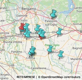 Mappa Via Gaetano Donizetti, 24051 Antegnate BG, Italia (12.65625)