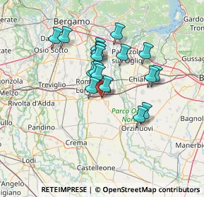 Mappa Via Gaetano Donizetti, 24051 Antegnate BG, Italia (11.39167)