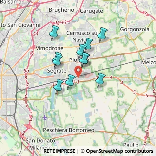 Mappa Via Romagna, 20096 Pioltello MI, Italia (2.67455)