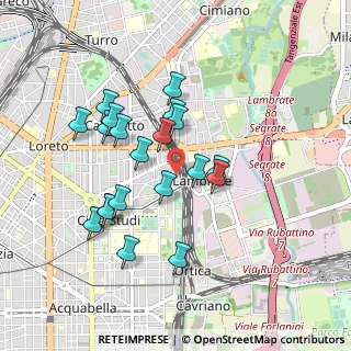 Mappa Via Averardo Buschi, 20133 Milano MI, Italia (0.8255)