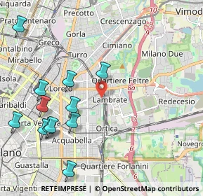 Mappa Via Averardo Buschi, 20133 Milano MI, Italia (2.45083)