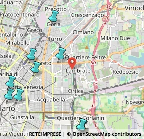 Mappa Via Averardo Buschi, 20133 Milano MI, Italia (3.02)