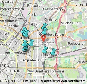 Mappa Via Averardo Buschi, 20133 Milano MI, Italia (1.57083)