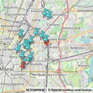 Mappa Via Averardo Buschi, 20133 Milano MI, Italia (2.12063)