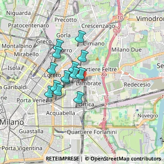Mappa Via Averardo Buschi, 20133 Milano MI, Italia (1.30857)