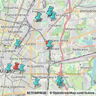 Mappa Via Averardo Buschi, 20133 Milano MI, Italia (2.93357)