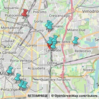 Mappa Via Averardo Buschi, 20133 Milano MI, Italia (2.43727)