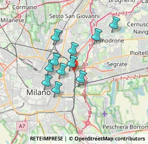 Mappa Via Averardo Buschi, 20133 Milano MI, Italia (2.72636)