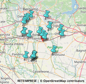 Mappa Via Giuseppe Verdi, 24051 Antegnate BG, Italia (13.356)