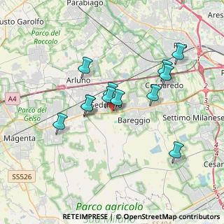 Mappa Via Rosario Livatino, 20018 Sedriano MI, Italia (3.1275)