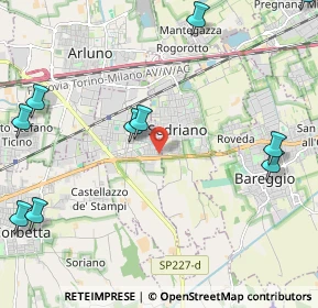 Mappa Via San Francesco, 20018 Sedriano MI, Italia (3.09364)