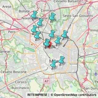 Mappa , 20154 Milano MI, Italia (2.92667)