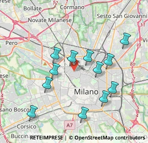 Mappa , 20154 Milano MI, Italia (3.65417)