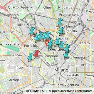 Mappa , 20154 Milano MI, Italia (1.29176)