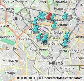 Mappa , 20154 Milano MI, Italia (1.3925)