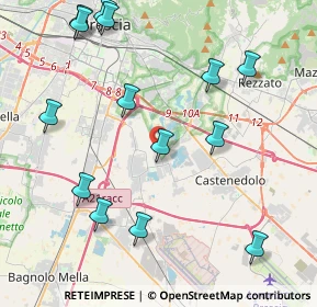 Mappa Via Signaroli, 25010 Borgosatollo BS, Italia (4.88357)