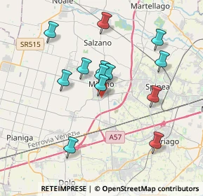 Mappa Via Galuppi, 30035 Mirano VE, Italia (3.41462)