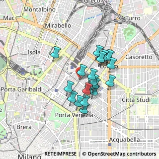 Mappa Via Luigi Settembrini, 20124 Milano MI, Italia (0.6435)