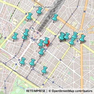 Mappa Via Luigi Settembrini, 20124 Milano MI, Italia (0.525)