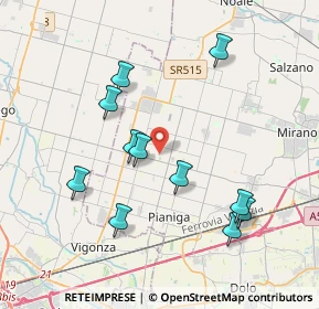 Mappa Via Luigi Einaudi, 30030 Santa Maria di Sala VE, Italia (3.82818)