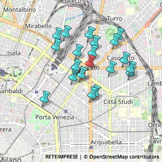 Mappa Via Nicola Piccinni, 20124 Milano MI, Italia (0.832)