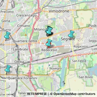 Mappa Via Emilia, 20090 Segrate MI, Italia (1.63727)