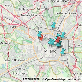 Mappa Via Angelo Poliziano, 20154 Milano MI, Italia (3.28909)