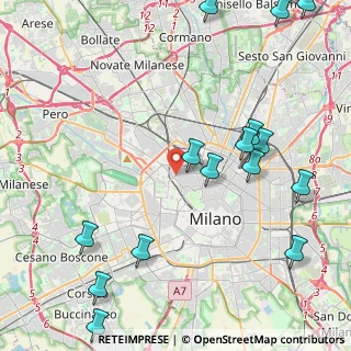 Mappa Via Angelo Poliziano, 20154 Milano MI, Italia (5.82625)