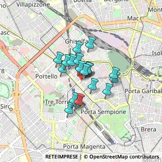 Mappa Via Angelo Poliziano, 20154 Milano MI, Italia (0.544)
