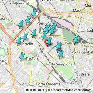 Mappa Via Angelo Poliziano, 20154 Milano MI, Italia (0.836)