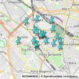Mappa Via Angelo Poliziano, 20154 Milano MI, Italia (0.641)