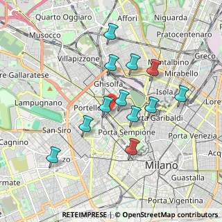 Mappa Via Angelo Poliziano, 20154 Milano MI, Italia (1.6575)