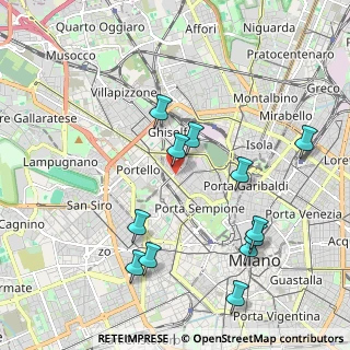 Mappa Via Angelo Poliziano, 20154 Milano MI, Italia (2.155)