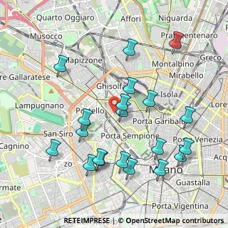 Mappa Via Angelo Poliziano, 20154 Milano MI, Italia (2.1275)
