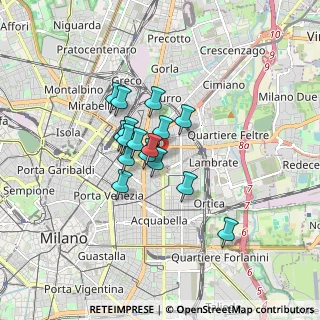 Mappa Citofono: MASSIMODECARLO, 20131 Milano MI, Italia (1.13125)