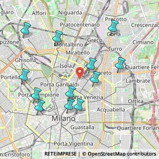Mappa Via Zezon Achille, 20124 Milano MI, Italia (2.21167)