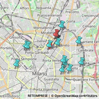 Mappa Via Zezon Achille, 20124 Milano MI, Italia (1.836)
