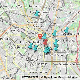 Mappa Via Zezon Achille, 20124 Milano MI, Italia (1.6675)