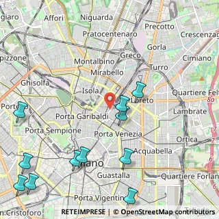 Mappa Via Zezon Achille, 20124 Milano MI, Italia (2.87545)