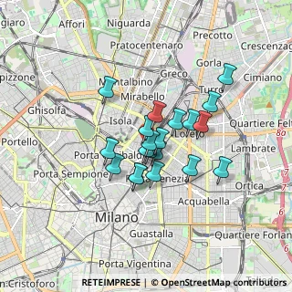 Mappa Via Zezon Achille, 20124 Milano MI, Italia (1.203)