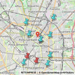 Mappa Via Zezon Achille, 20124 Milano MI, Italia (2.22364)