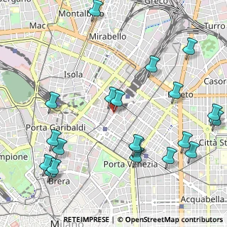 Mappa Via Zezon Achille, 20124 Milano MI, Italia (1.317)