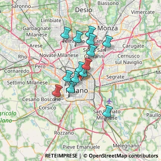 Mappa Via Zezon Achille, 20124 Milano MI, Italia (5.25786)