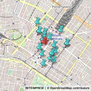 Mappa Via Zezon Achille, 20124 Milano MI, Italia (0.298)