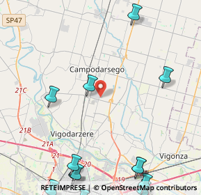 Mappa Via Severi, 35011 Campodarsego PD, Italia (6.70286)