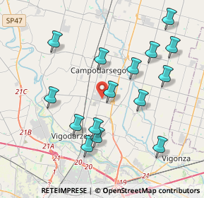 Mappa Via Severi, 35011 Campodarsego PD, Italia (4.05733)