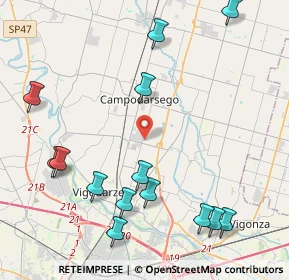 Mappa Via Severi, 35011 Campodarsego PD, Italia (5.115)