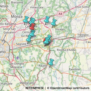 Mappa Via Martiri della Liberta', 20060 Liscate MI, Italia (6.40615)