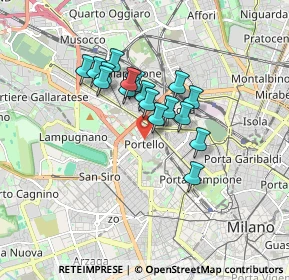 Mappa Via Privata Val Vigezzo, 20149 Milano MI, Italia (1.28529)
