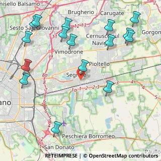 Mappa Via Giambattista Tiepolo, 20090 Segrate MI, Italia (5.46813)
